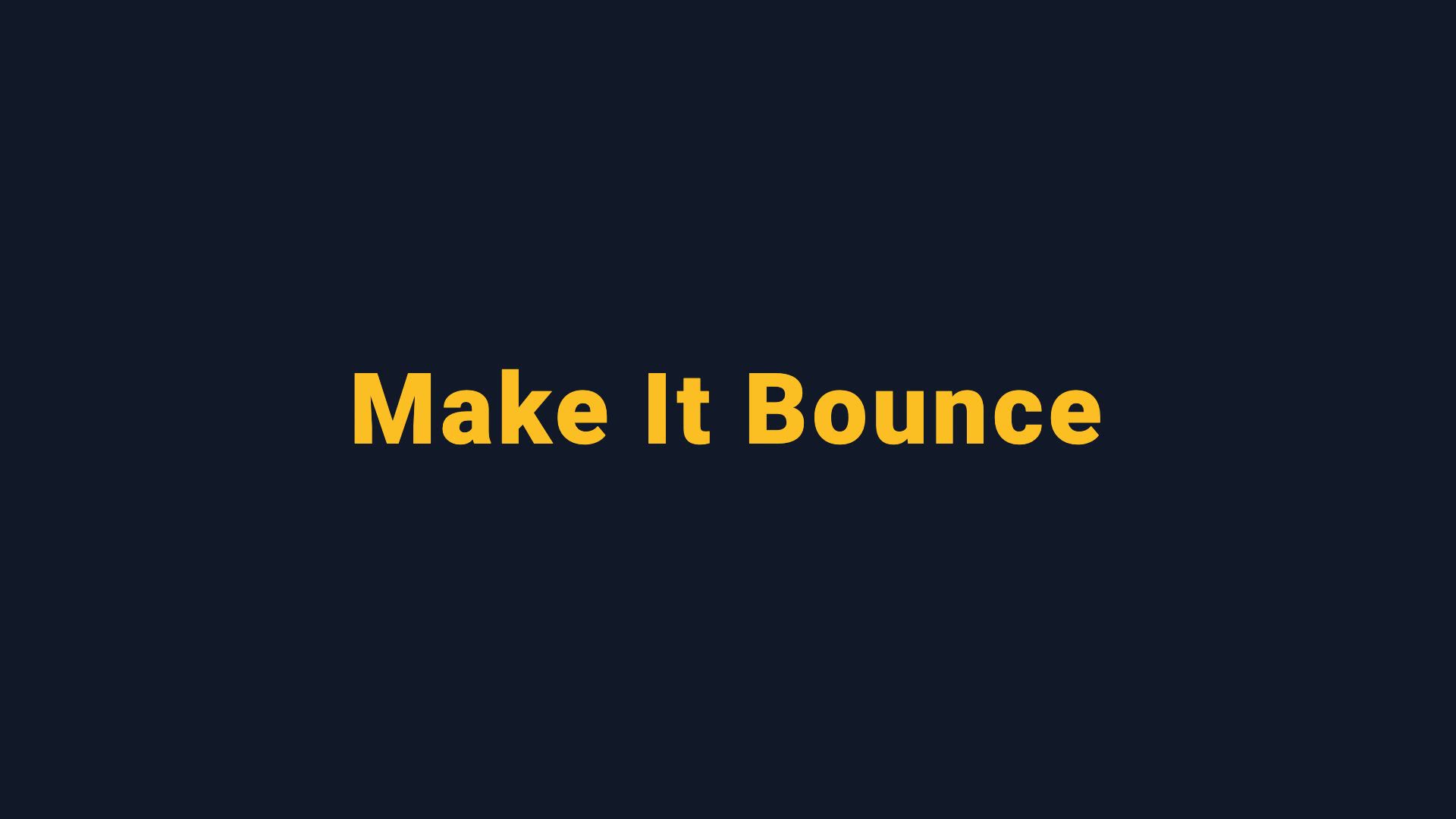 Bounce-In Headline preview frame