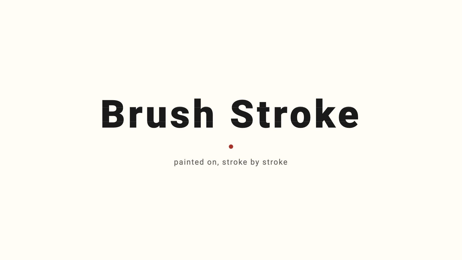 Brush Stroke Reveal preview frame