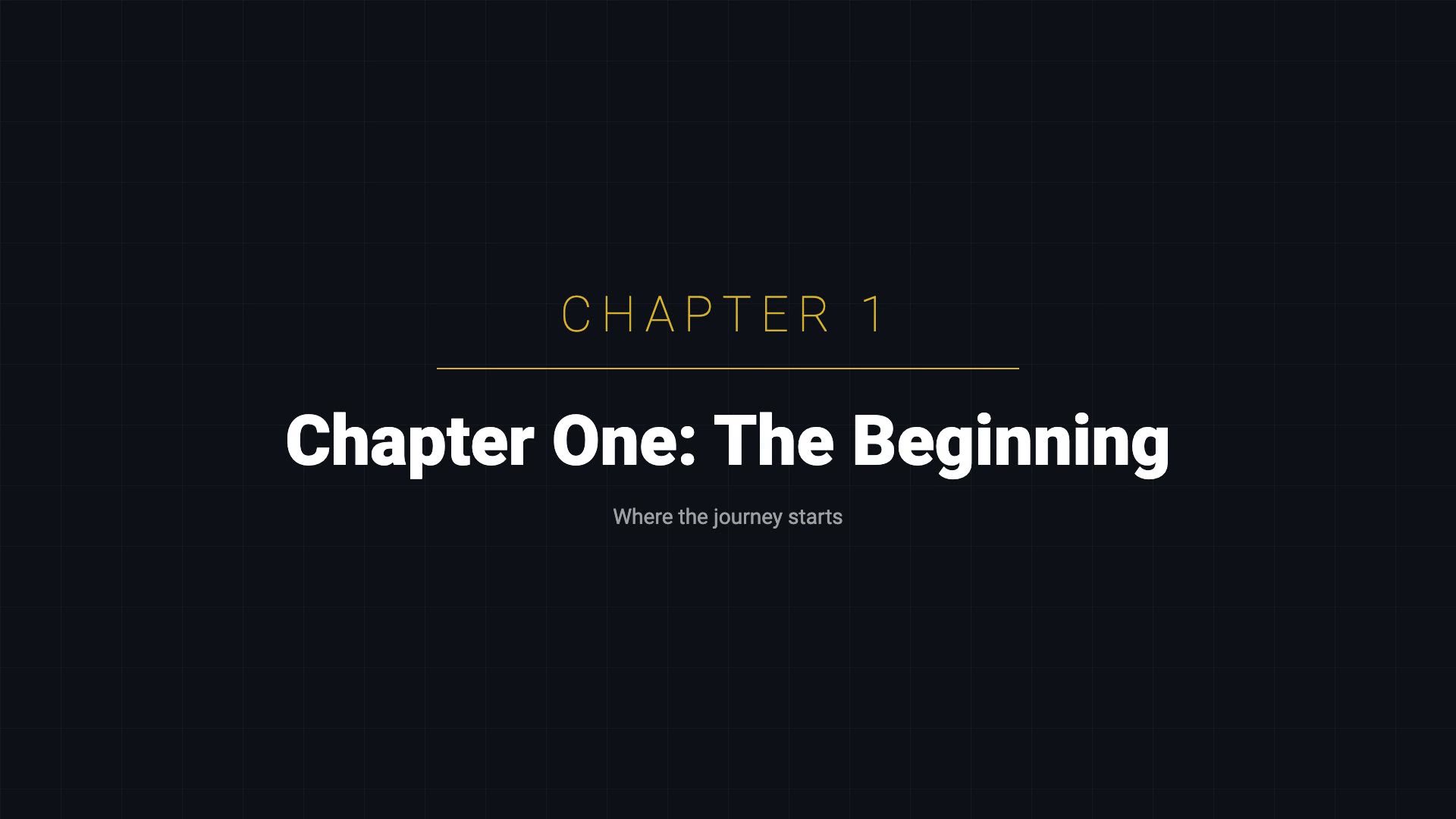 Chapter Title Card preview frame