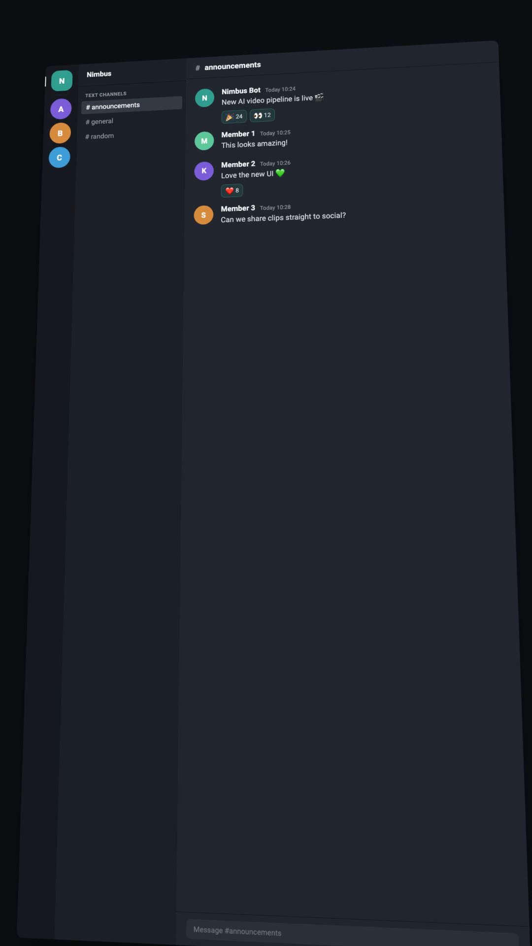 Chat Conversation preview frame