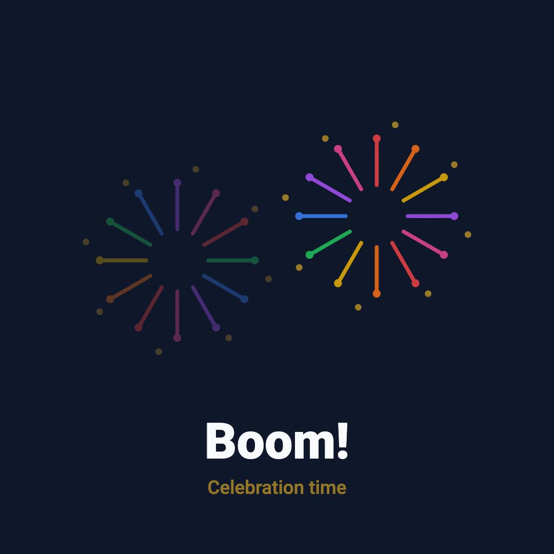 Fireworks Burst preview frame