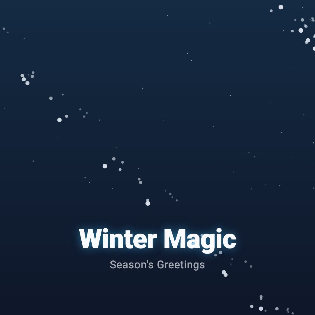 Snow Particles preview frame