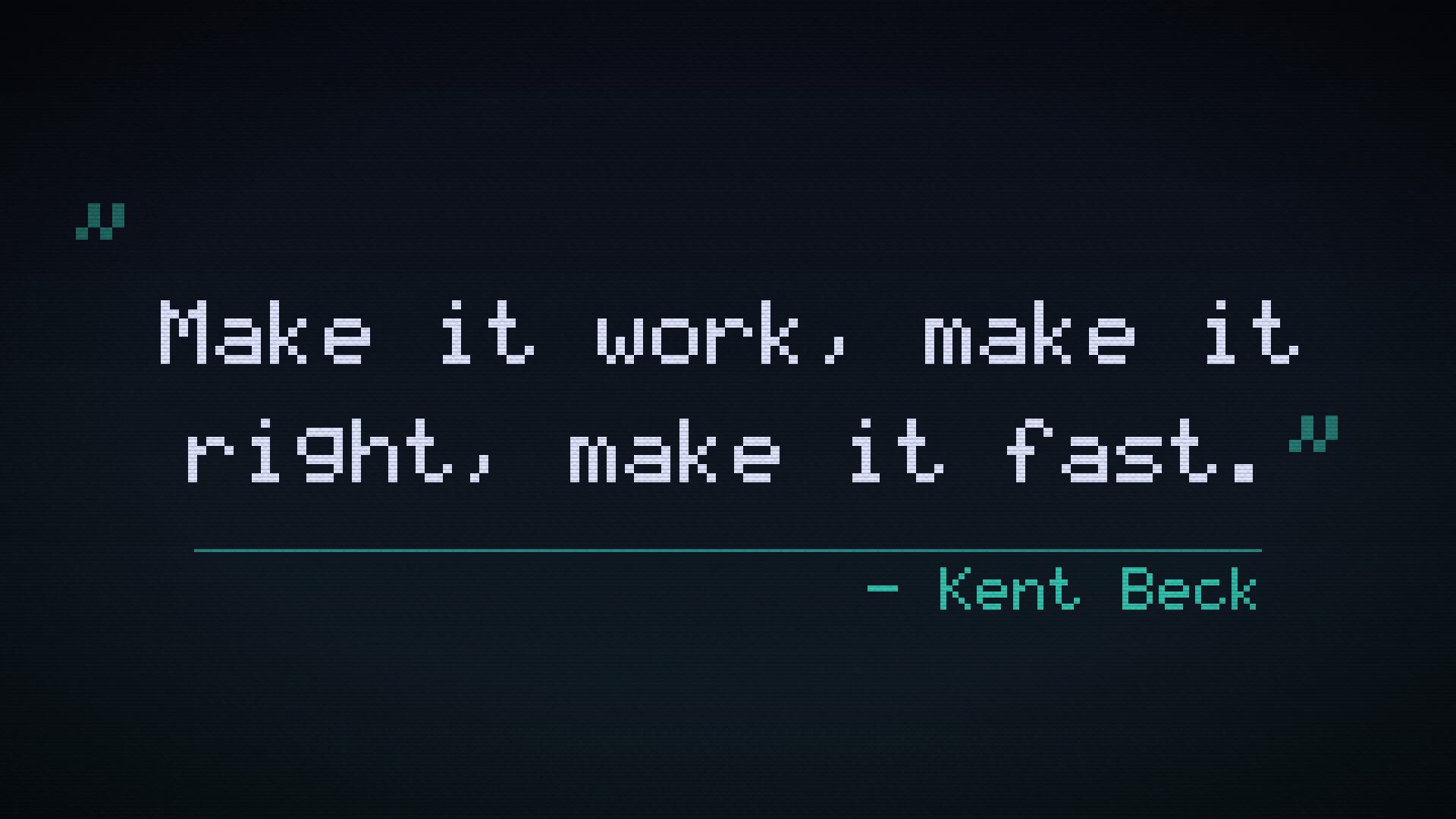 Pixel Typewriter Quote preview frame