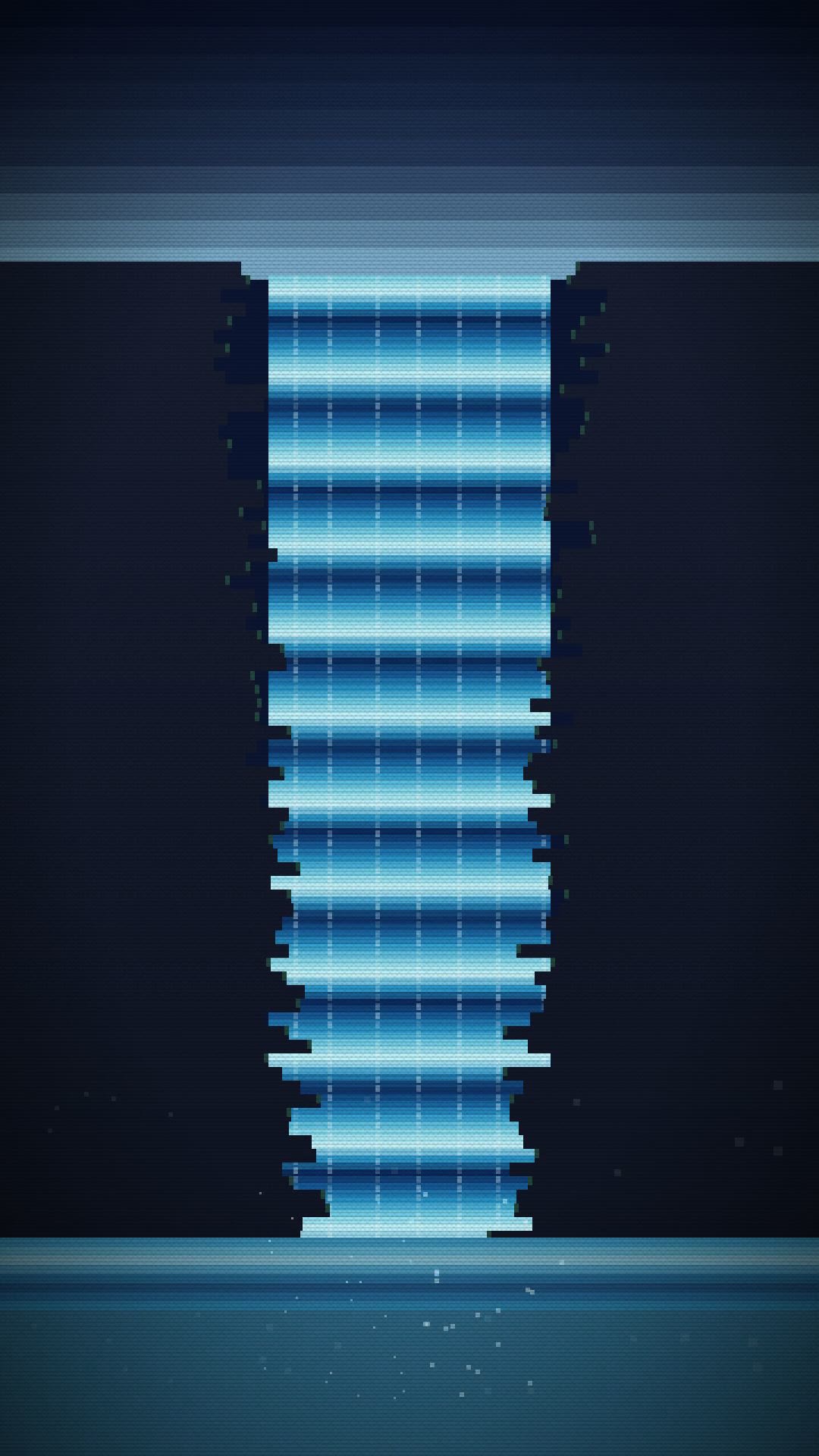 Pixel Waterfall preview frame