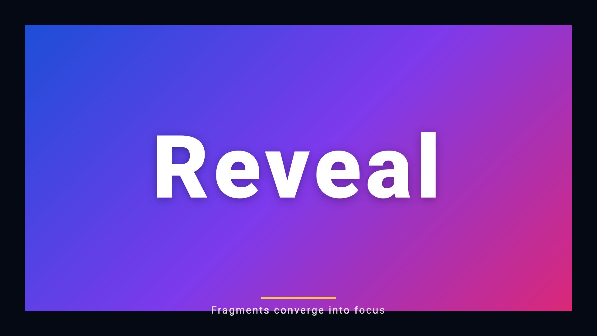 Shatter Reveal preview frame